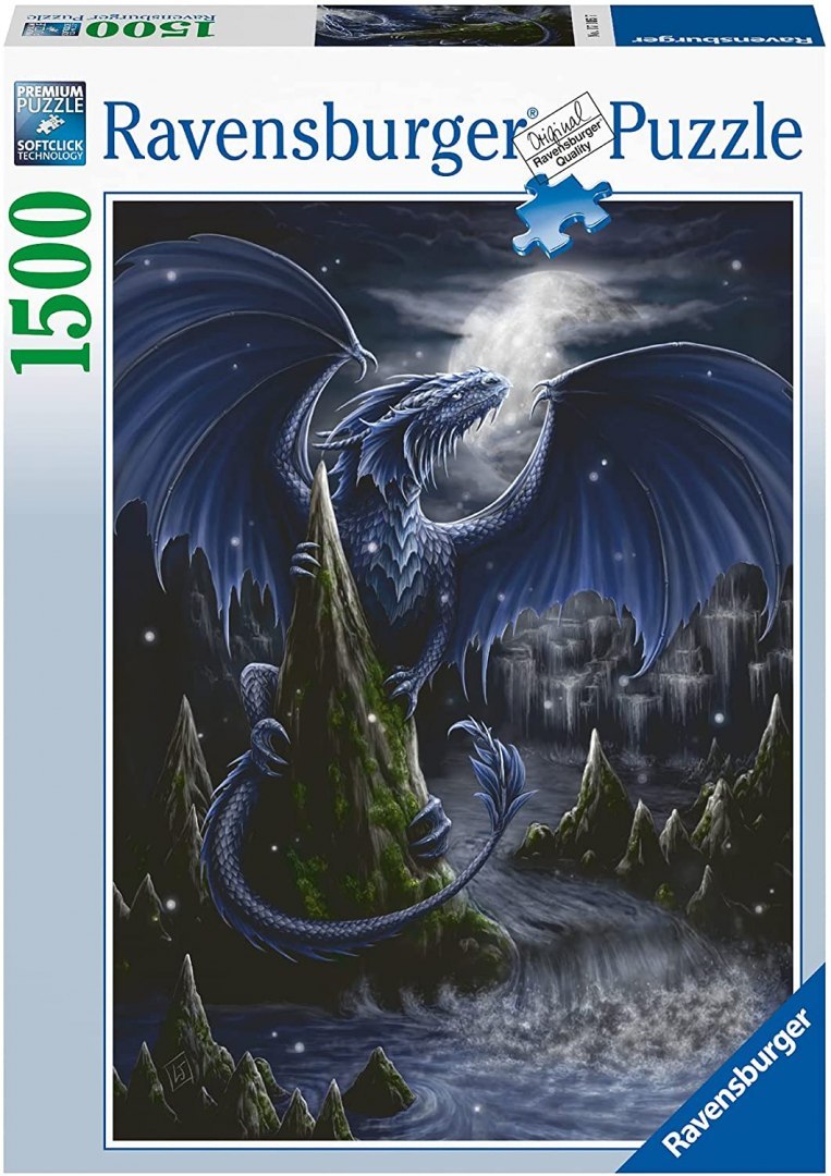 Ravensburger - Puzzle 2D 1500 piezas: Dragón Negro